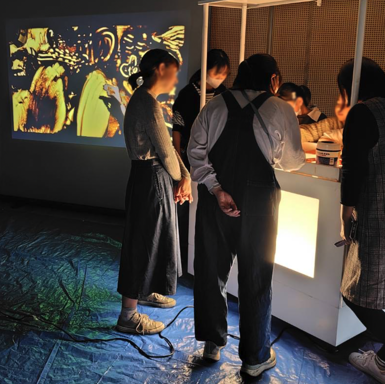 サンドアート体験の様子