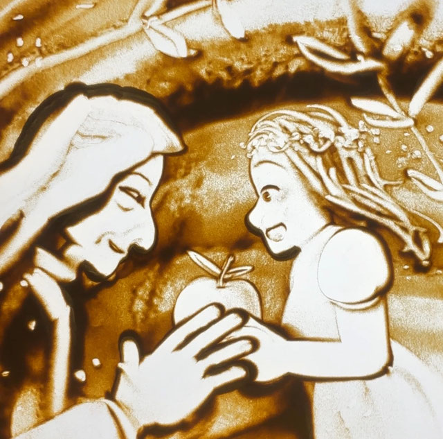 「白雪姫」のお手本（作画時間３分）