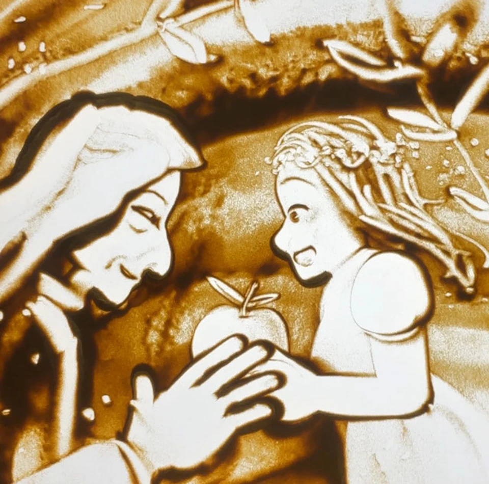 「白雪姫」のお手本（作画時間３分）