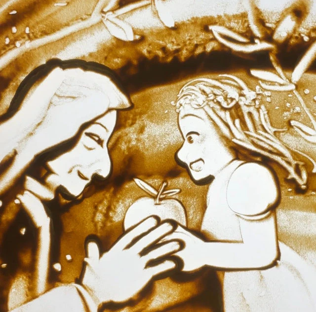 「白雪姫」のお手本(作画時間3分)