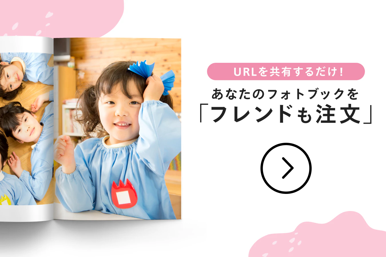 URLを共有するだけ!あなたのフォトブックを「フレンドも注文」