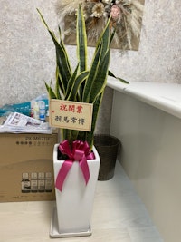 羽馬さんから開業祝い