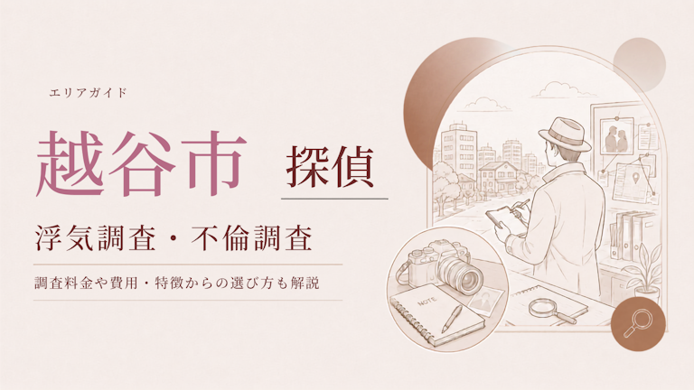 越谷市 浮気調査 おすすめ