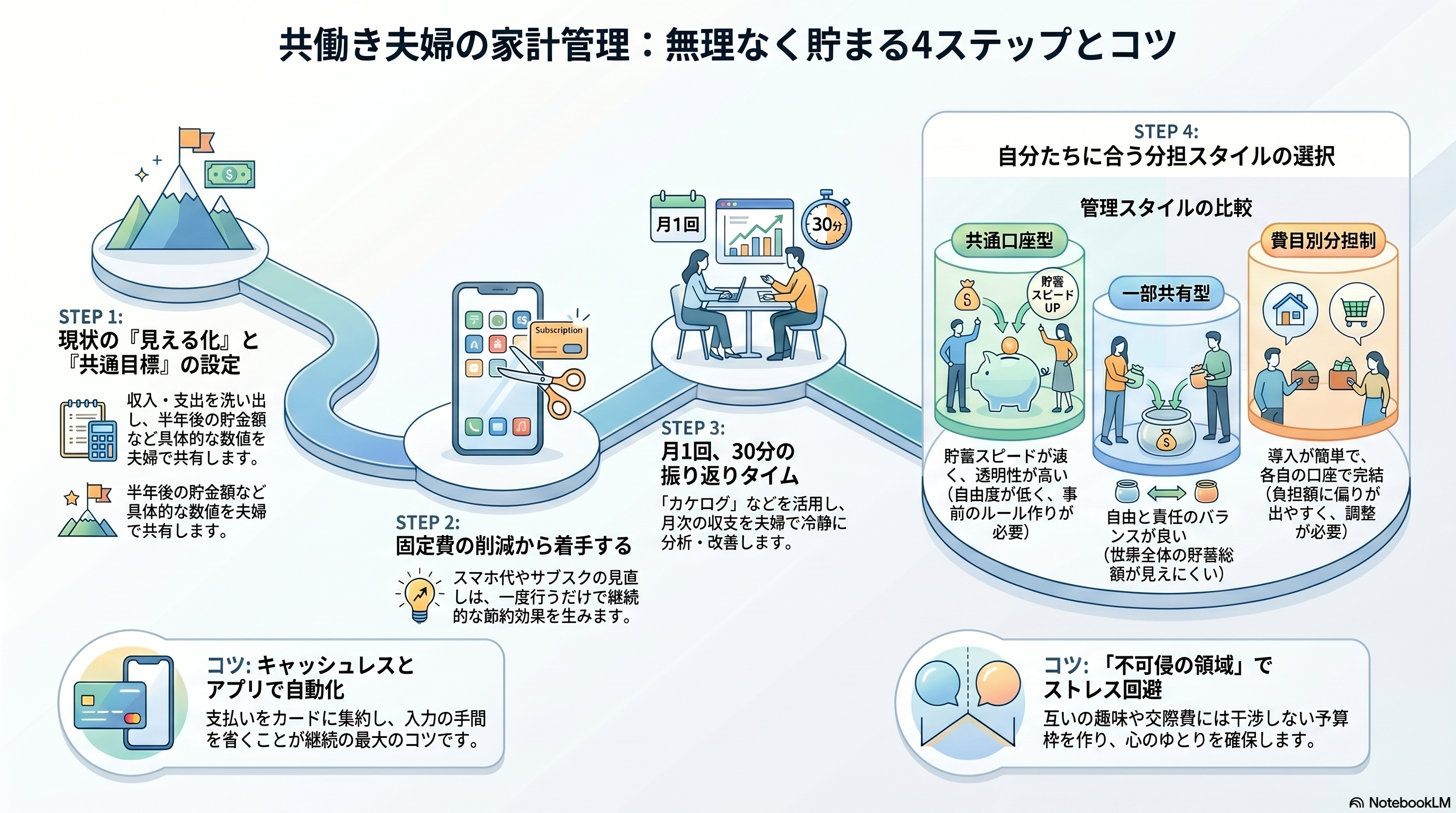 家計管理のやり方と見直しのコツ！共働き夫婦の家計管理方法やメリットを解説