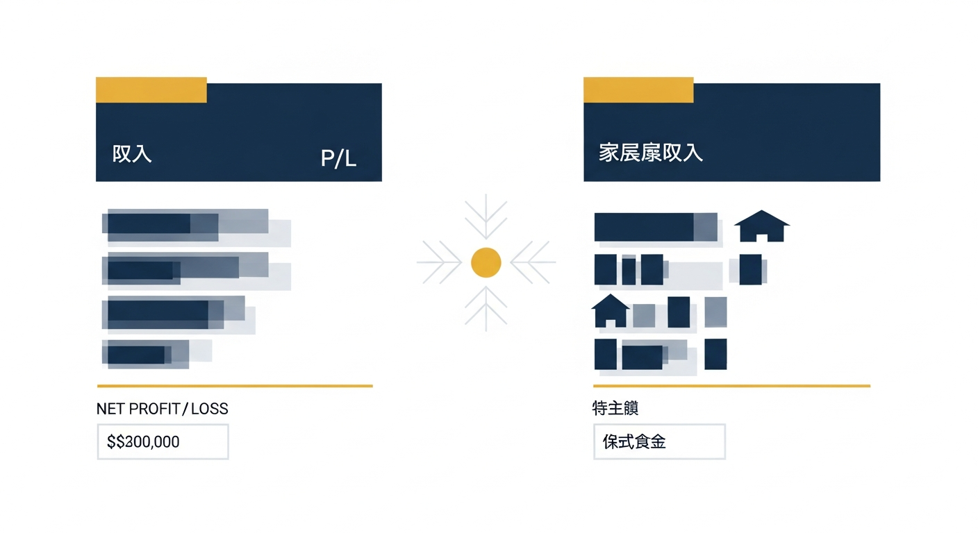 企業の損益計算書の基本的な構造図