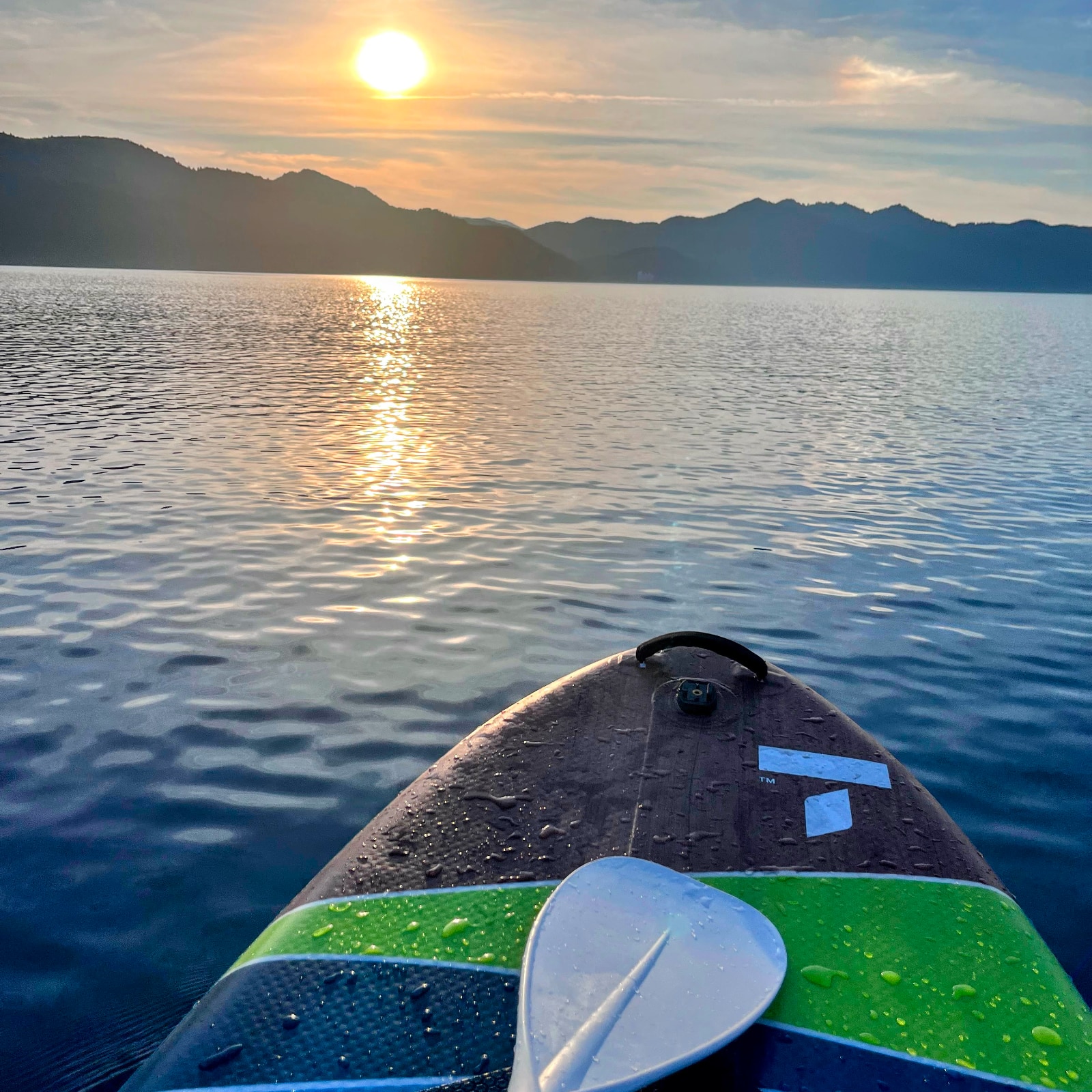 田沢湖でのSUP 2