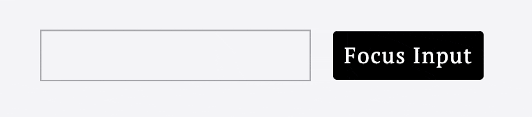 useRefを使用してボタンクリック時にinputをフォーカスする例