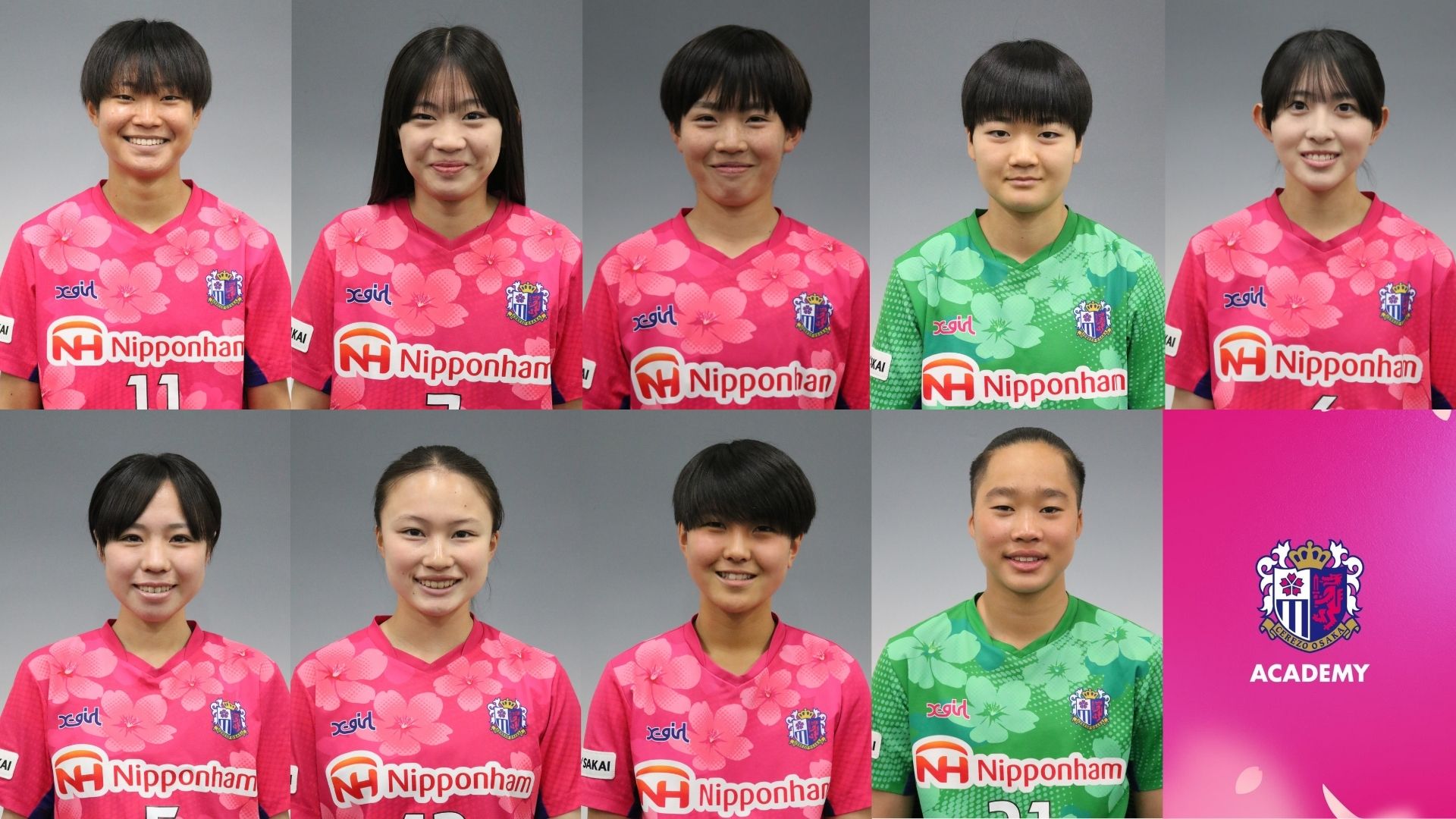 セレッソ大阪ヤンマーガールズU-18所属選手 WEリーグ選手登録(育成組織TOP可)完了のお知らせ