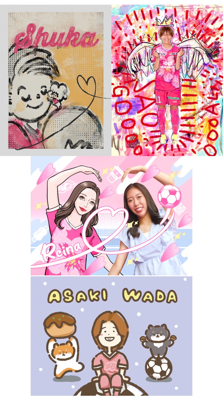 100creatorsオリジナルデザインのイラストをeプリントサービスで販売