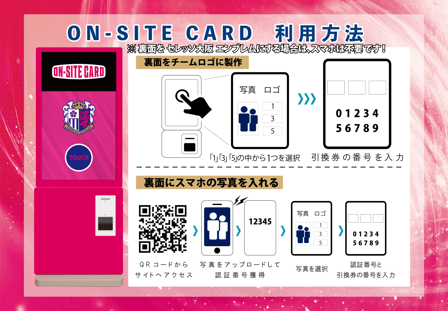 オンサイトカード　セレッソ大阪 オンサイトカード2022シーズン第一弾発売のお知らせ | セレッソ大阪