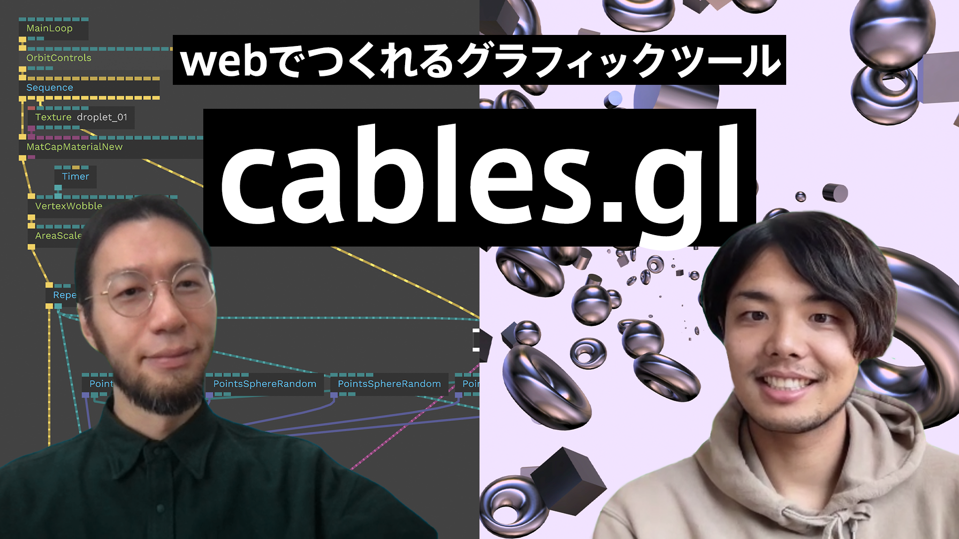 Generative visual tool "cables.gl"