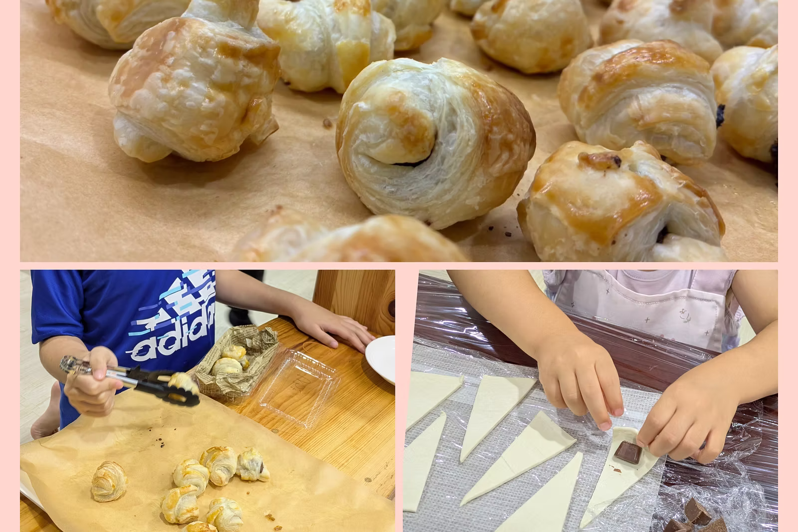 ミニチョコクロワッサン作り🥐