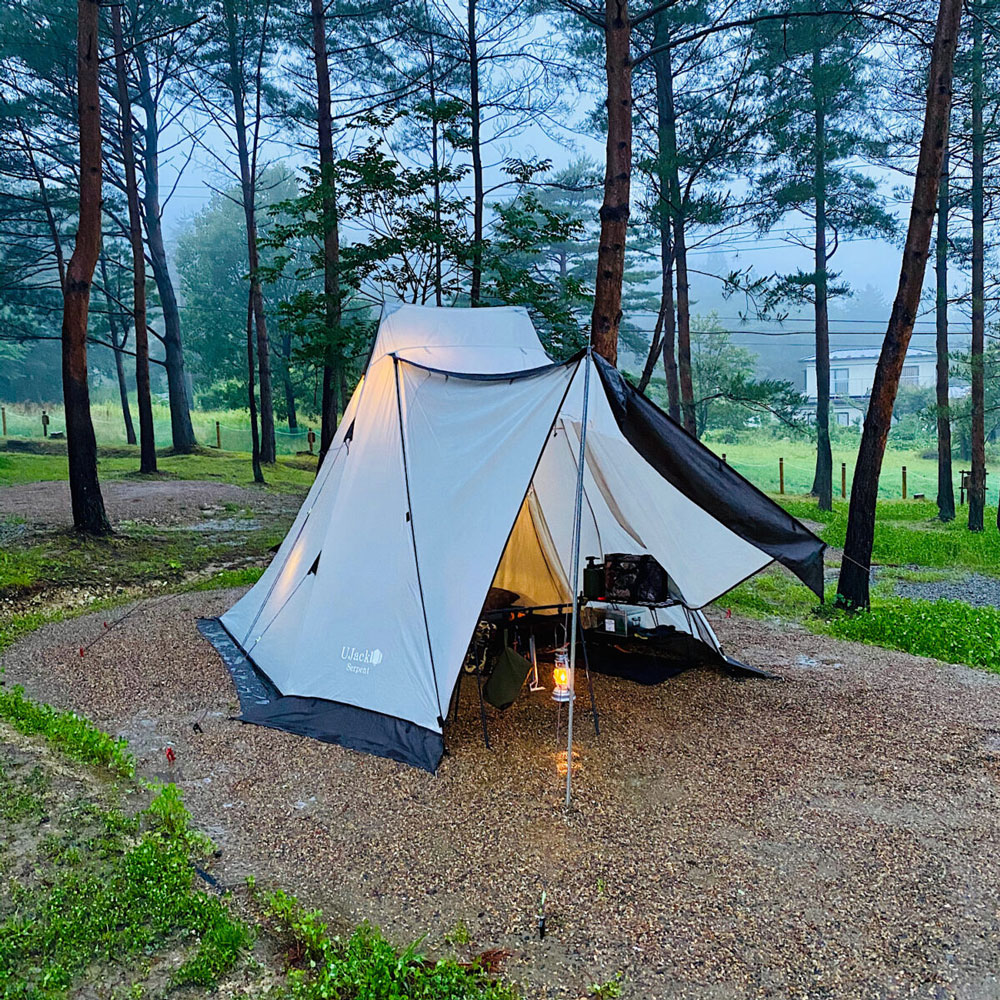 ユージャック ワンポールテントサーペントシリーズ グランドシート付 Ujack ワンポールテント Serpent 専用グランドシート付 コスパ抜群