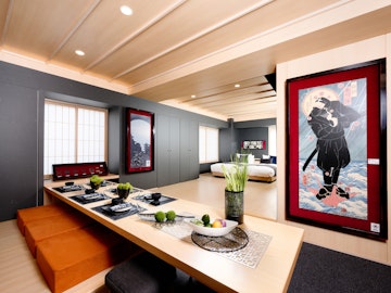 Stay in a ninja-themed room!