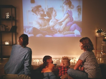 A Hotel Room with a Projector