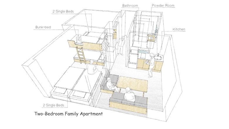 Two-Bedroom Family Apartment