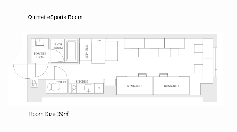 eSports五人房