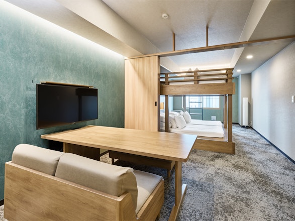 One-Bedroom Loft Bed Apartment