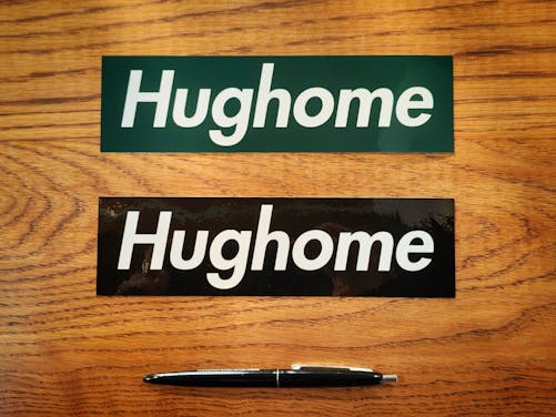 「【商品情報】HUGHOME "ハイスペック手刷りステッカー（屋外対応）"販売いたします。」サムネイル画像