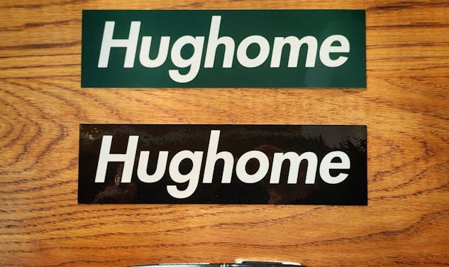 「【商品情報】HUGHOME "ハイスペック手刷りステッカー（屋外対応）"販売いたします。」サムネイル画像