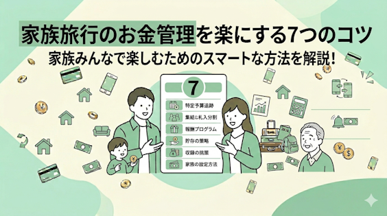 家族旅行のお金・予算の立て方から立替精算・分担まで管理のコツ