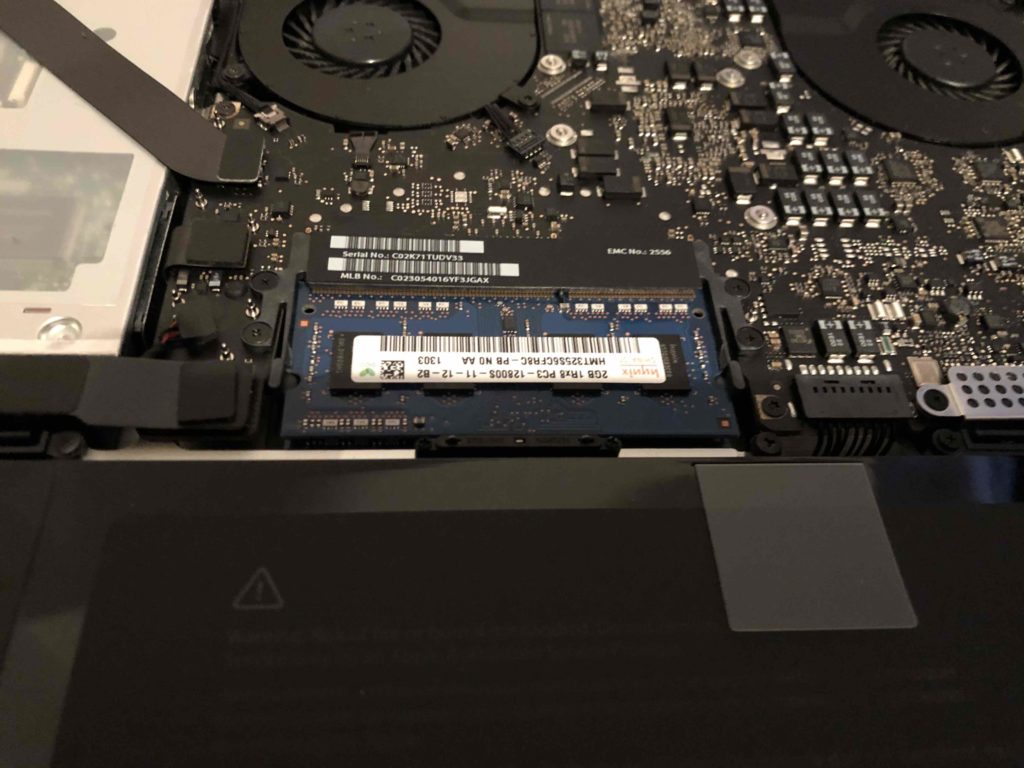MacBook Pro (15-inch, Mid 2012)が遅いので16GBにメモリを増設して 