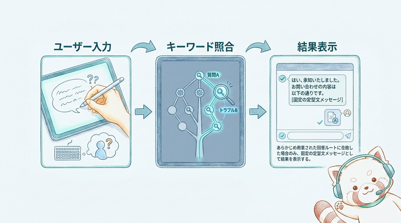 シナリオ型チャットボットの基本的な仕組み