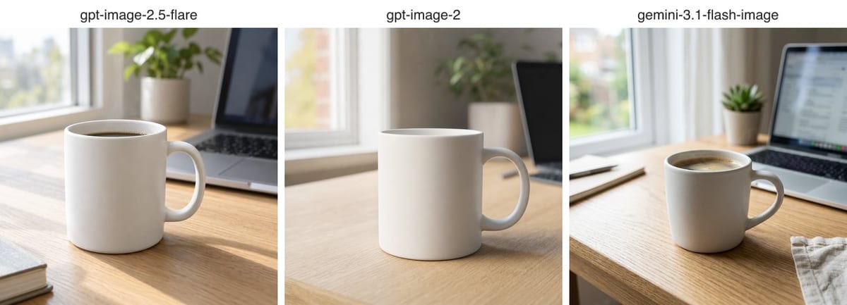 写実マグ写真の生成結果