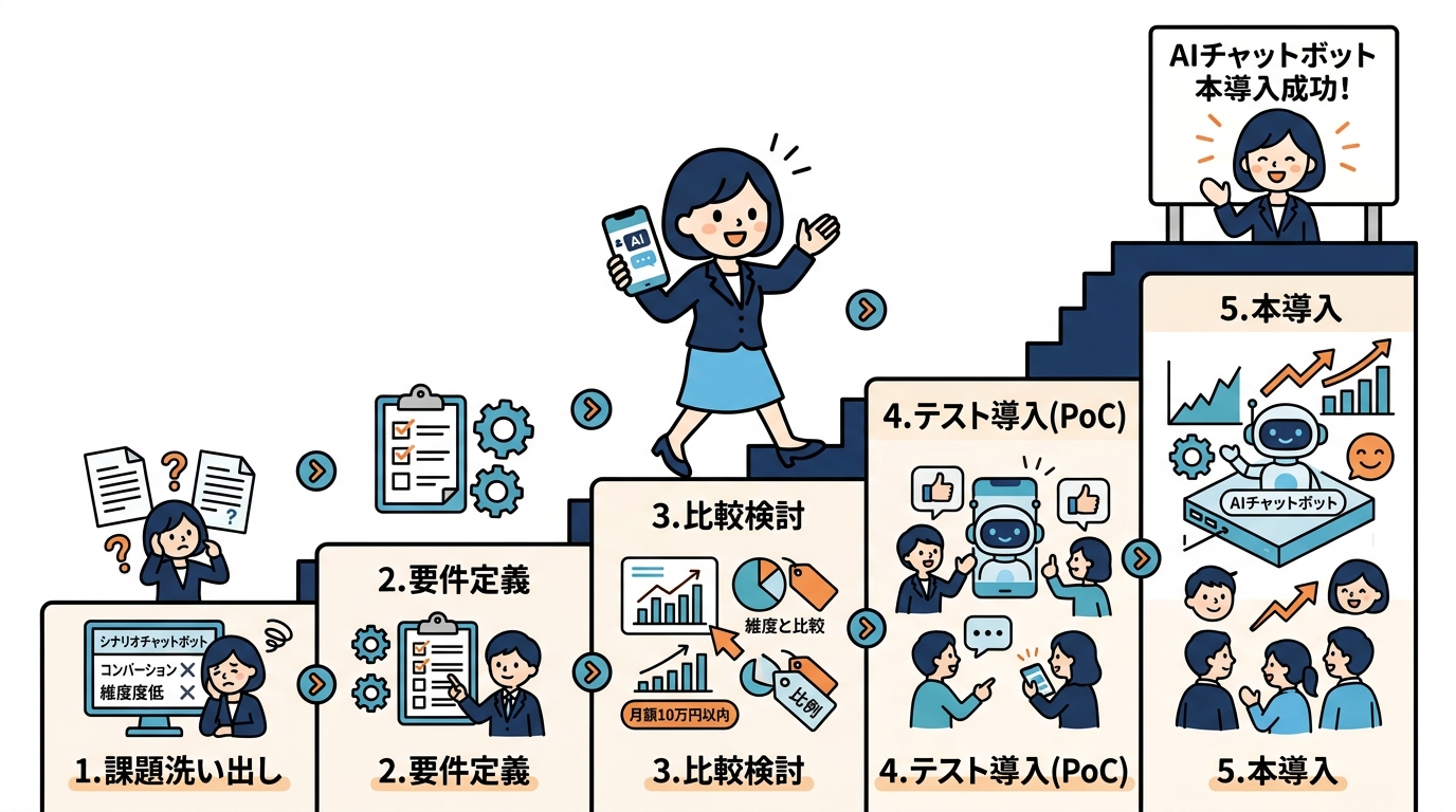 AIチャットボット導入で問い合わせ工数削減！高精度・低コストを実現する選定ポイント