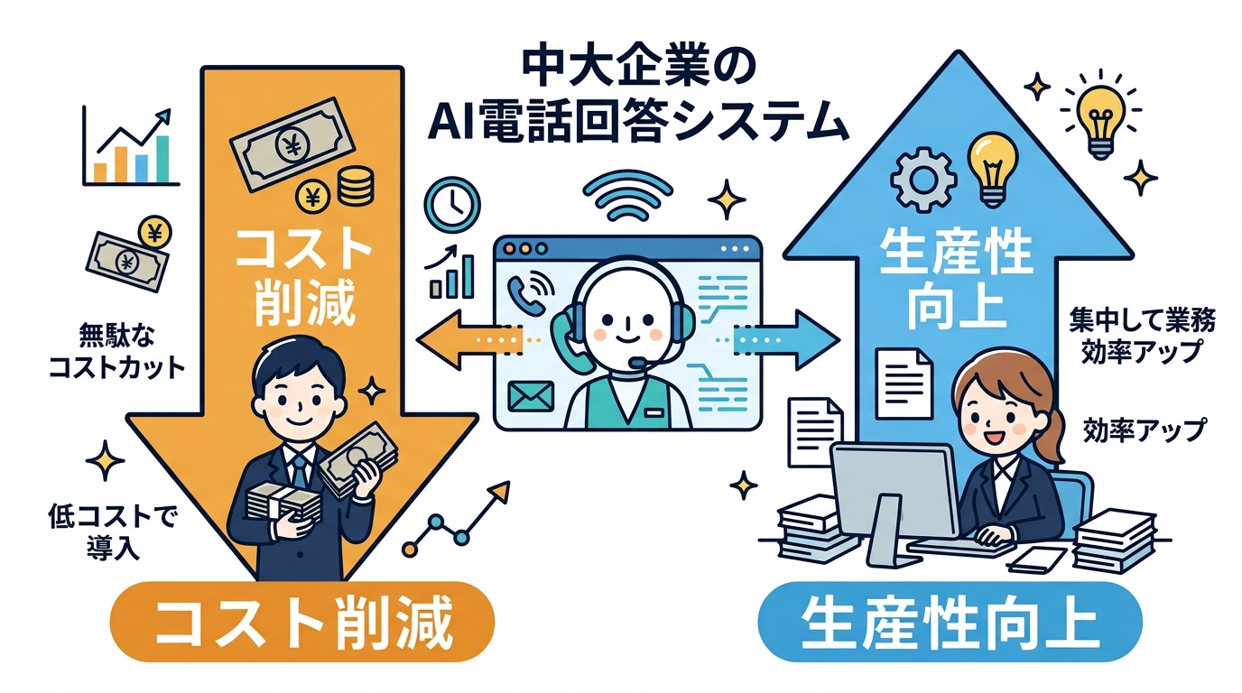 月額10万円以下で実現するAI電話受付の費用対効果と効率化