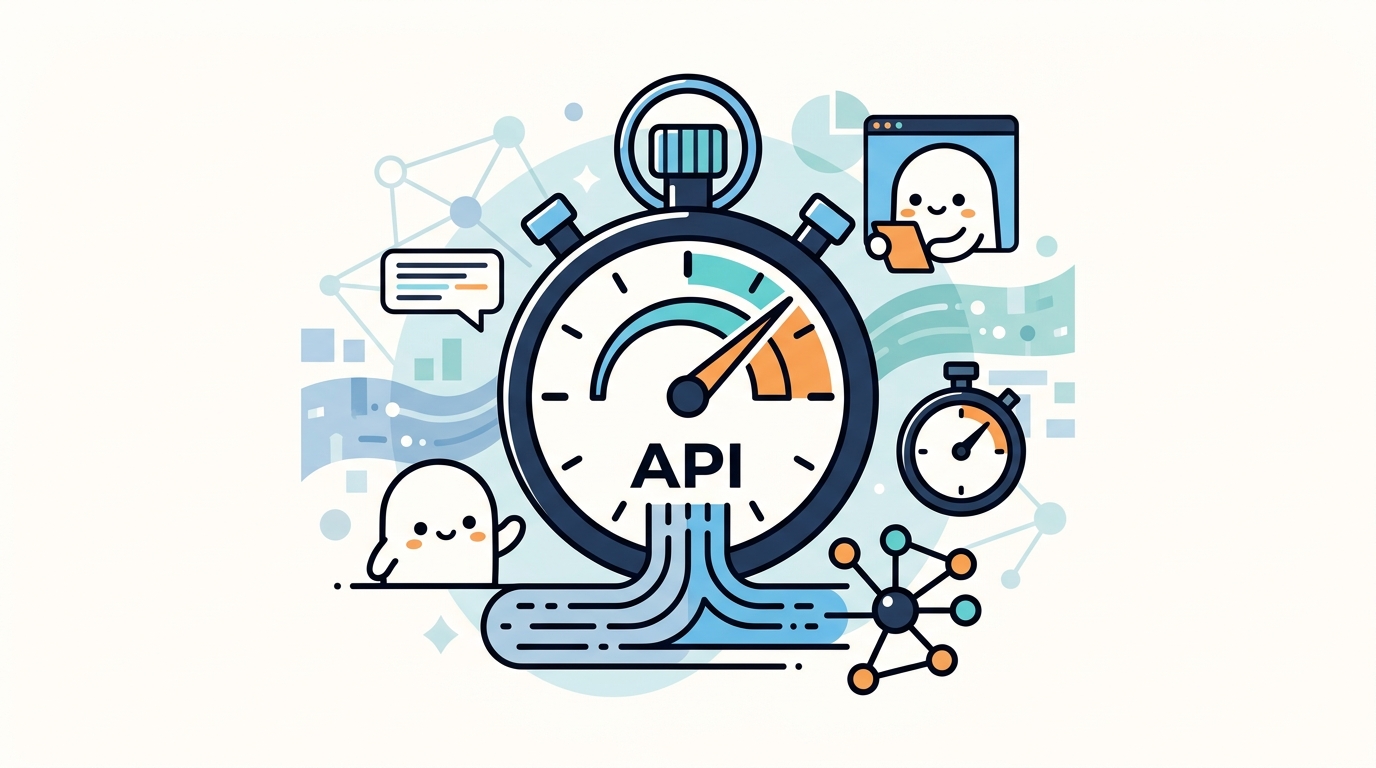 LLM APIレイテンシ比較:GeminiとGPT-4.1の速度計測イメージ