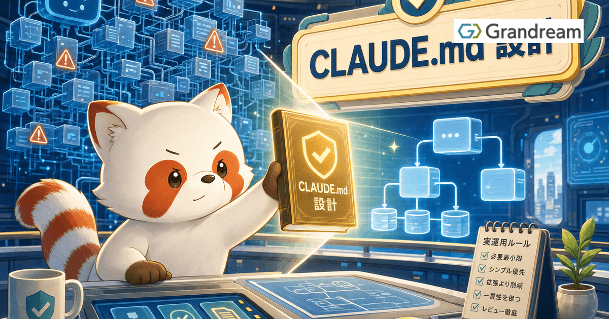 AIに「大規模設計をさせない」ためのCLAUDE.md設計 — 過剰設計を止める実運用ルール
