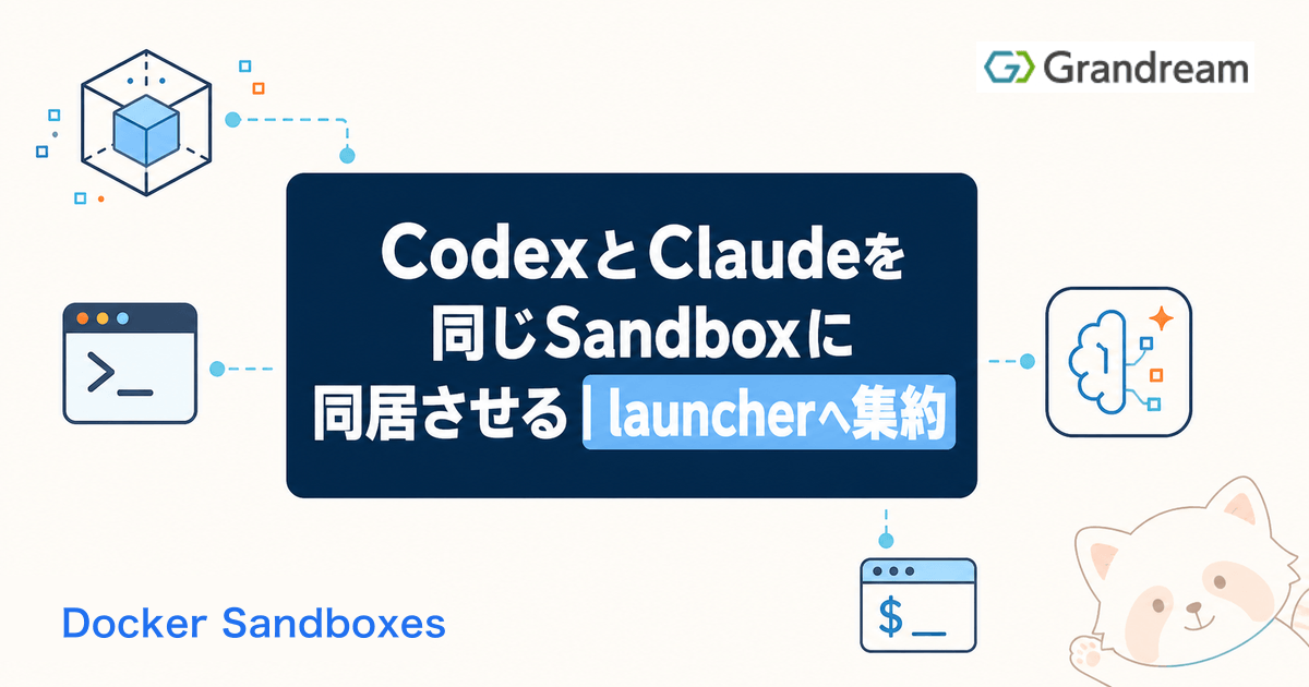 CodexとClaudeを同じSandboxに同居させる|launcherへ集約