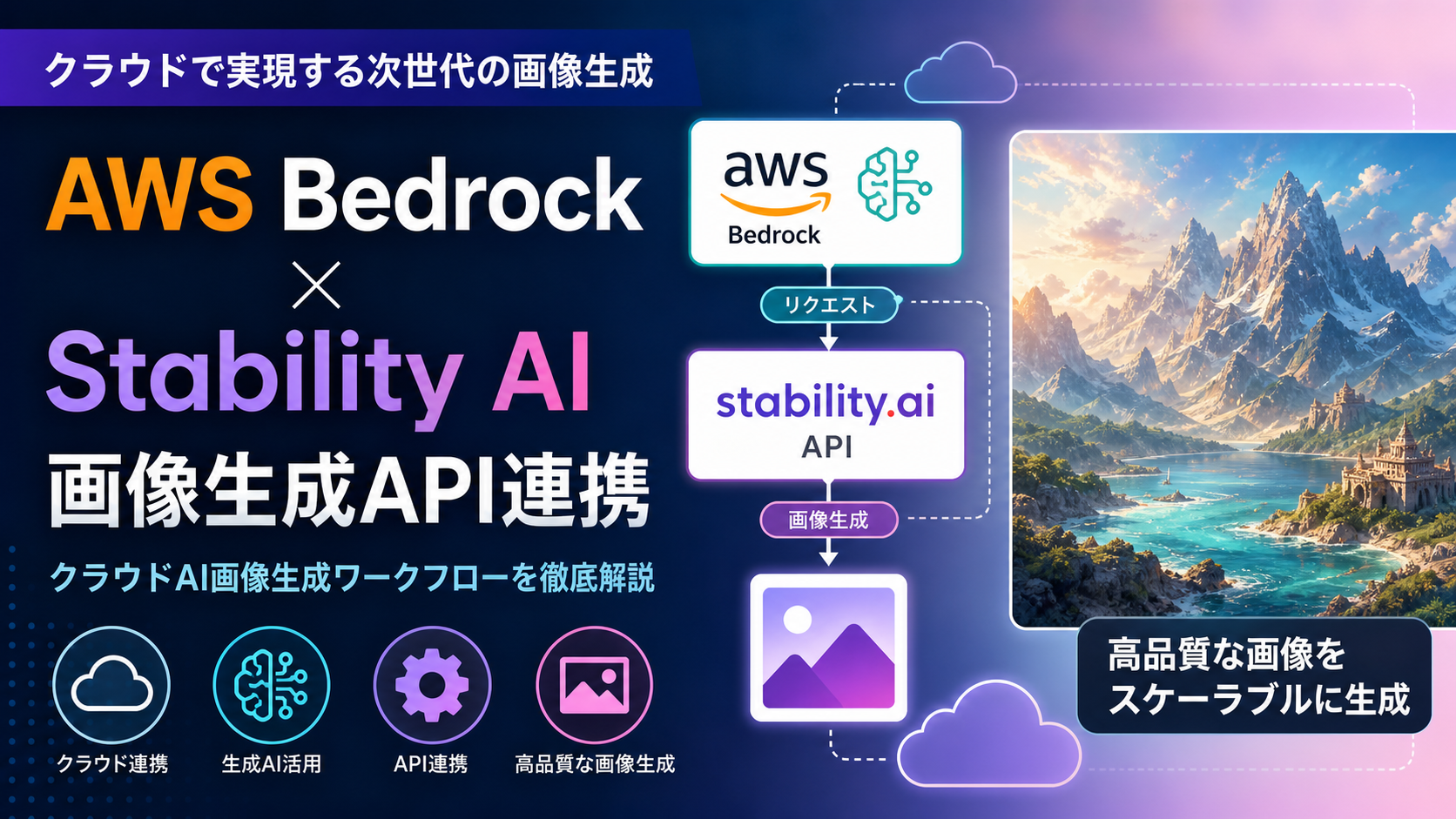 AWS BedrockでStability AIの画像生成を試す