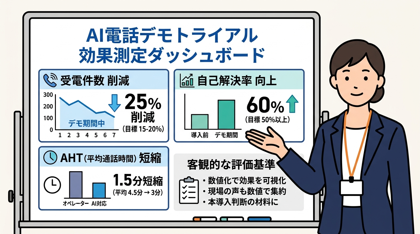 AI電話のデモ・トライアル期間（1週間）で何を検証すべきか？導入前チェックリスト