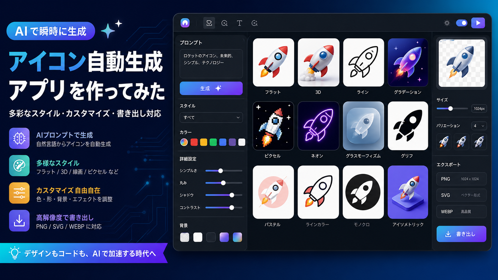 AIアプリ高速開発シリーズ 第2回「AIアイコンジェネレーター」