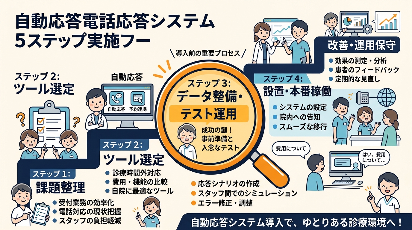歯科医院のAIチャットボット導入5ステップ