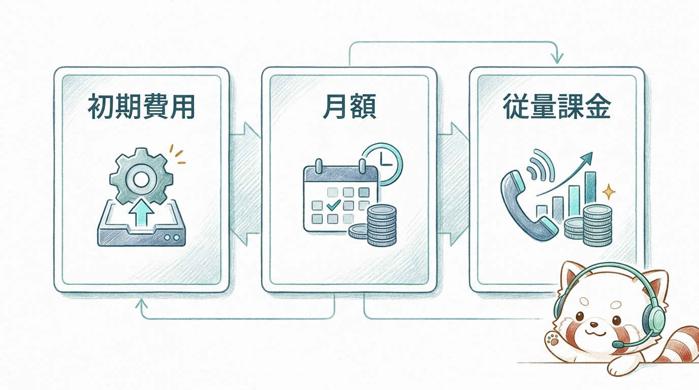 歯科医院 AI電話の費用は初期費用・月額・従量課金で構成される目安