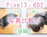 Pixel3のカメラをフルサイズ一眼レフ6Dmark2と比較してみる-後編-