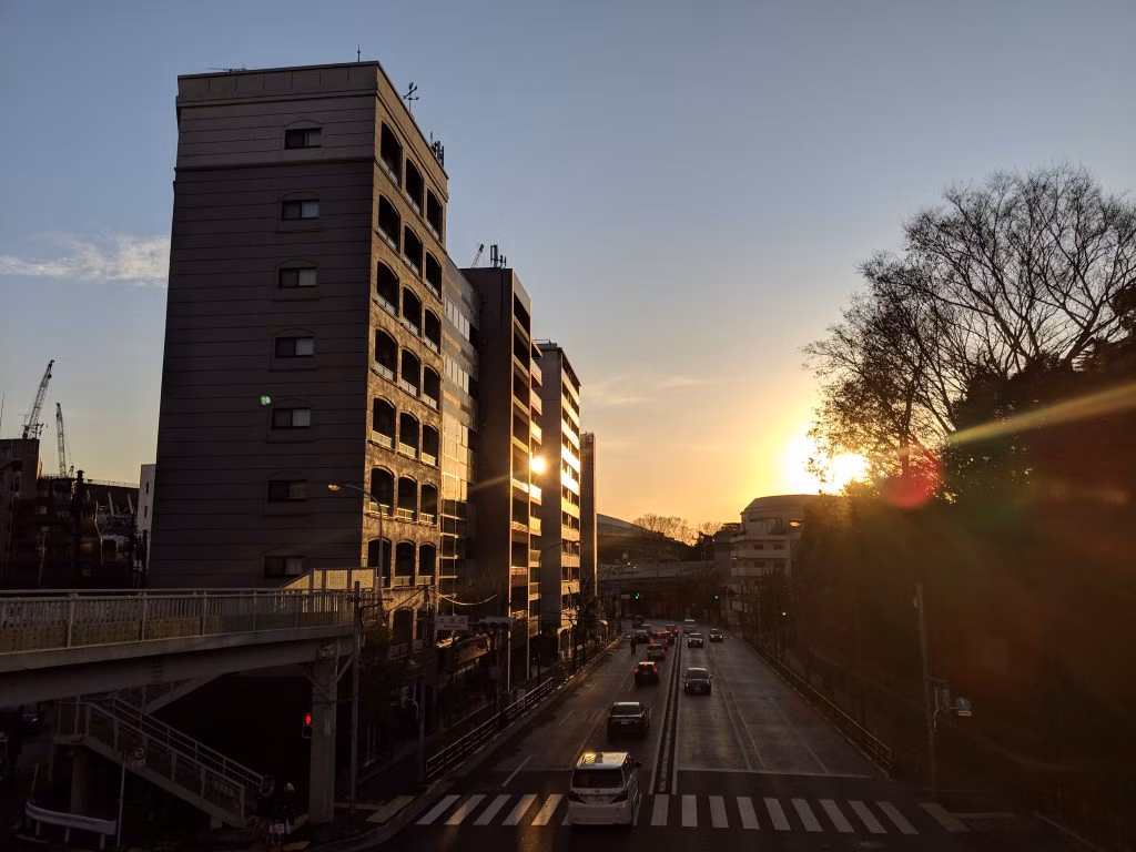 夕焼け(pixel3で撮影)
