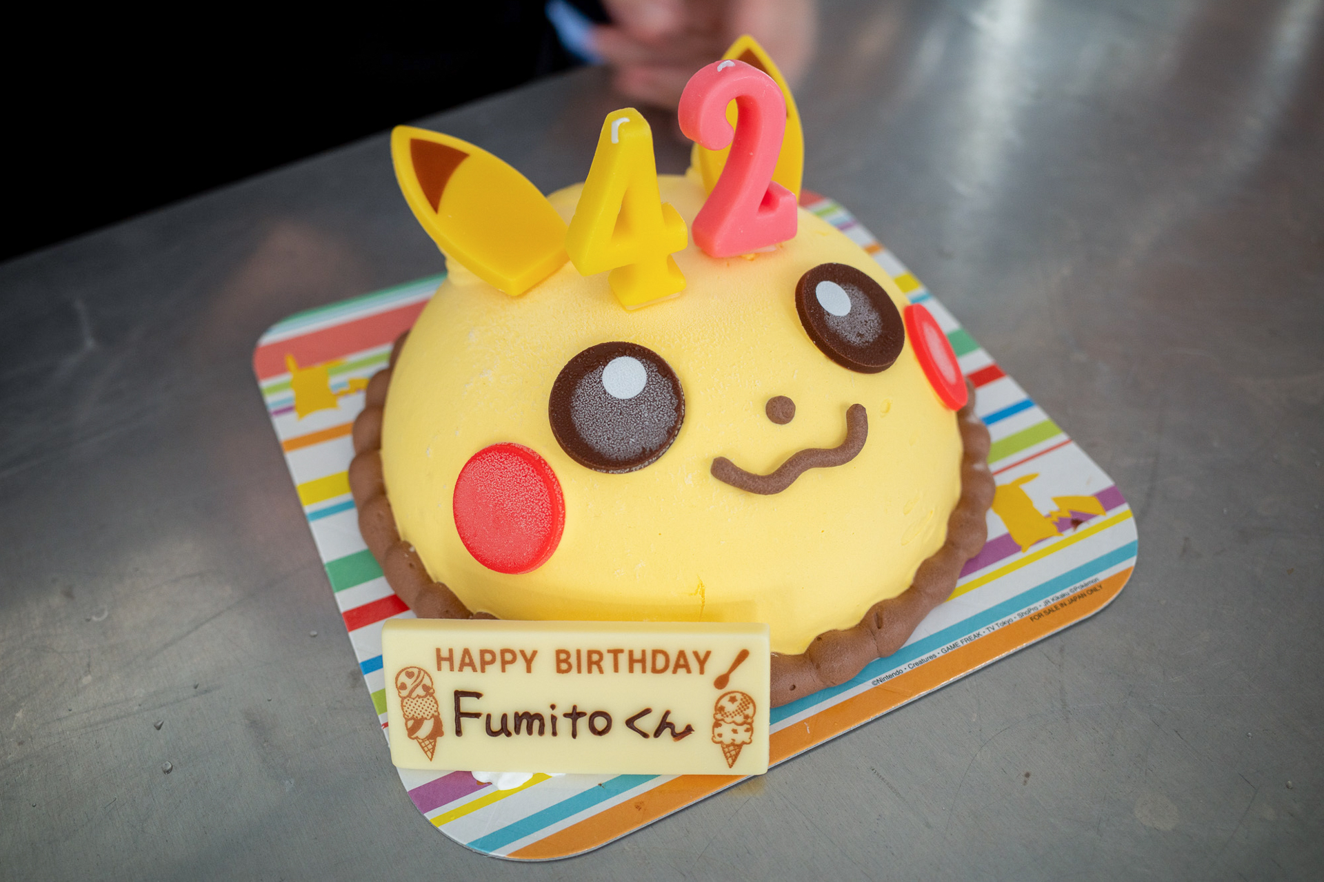 ピカチュウのアイスケーキ