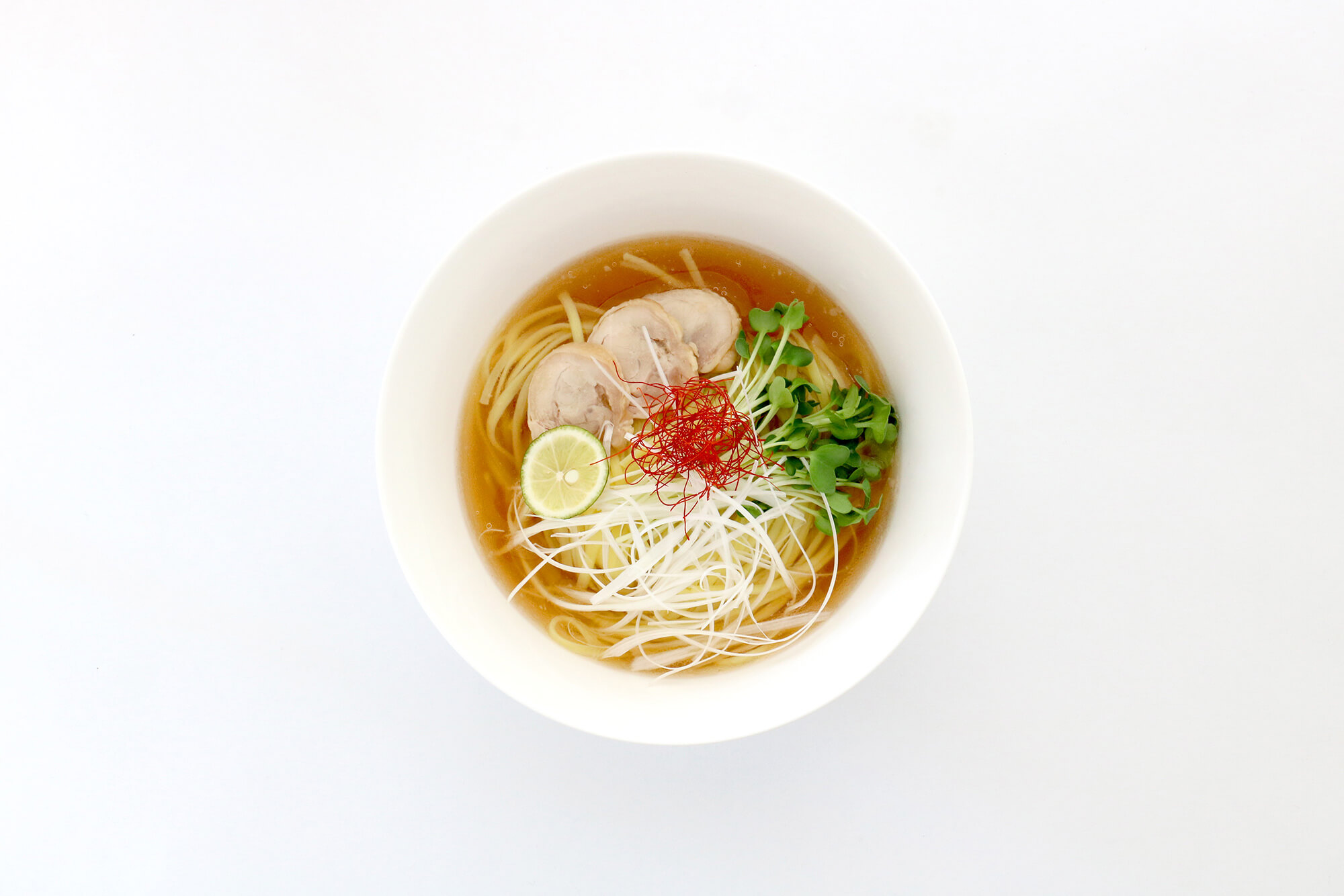自然光で物撮りする方法 稲庭ラーメン俯瞰写真