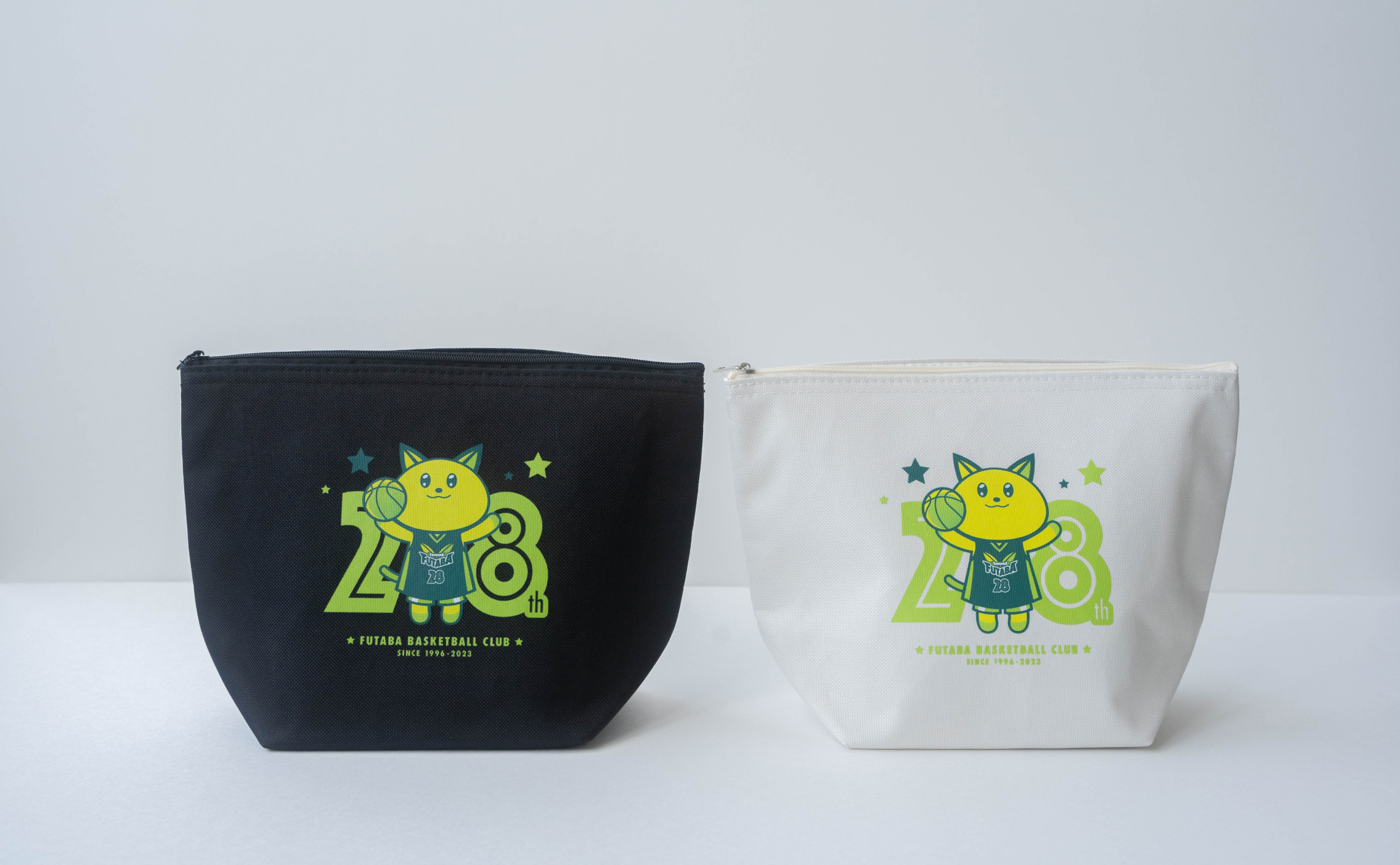 ふたばバスケットボールクラブ 28周年記念グッズのポーチ