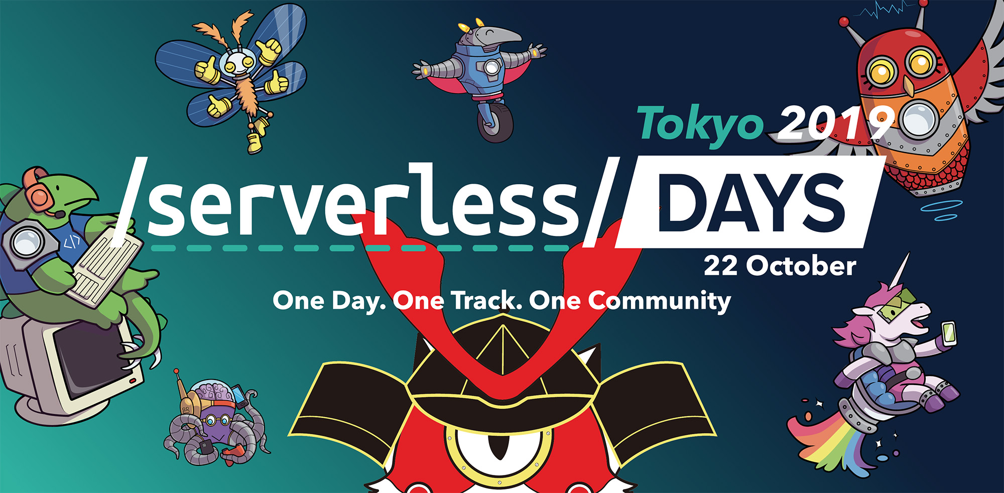 2019年10月21日・22日に開催された「ServerlessDays Tokyo 2019」のウェブサイト制作、イベントツールデザインを担当しました！
