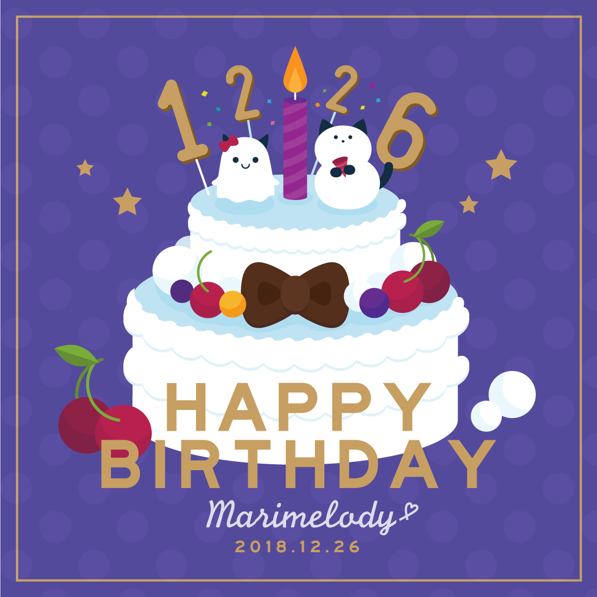 Happy Birthday marimelody 2018 / Graphic