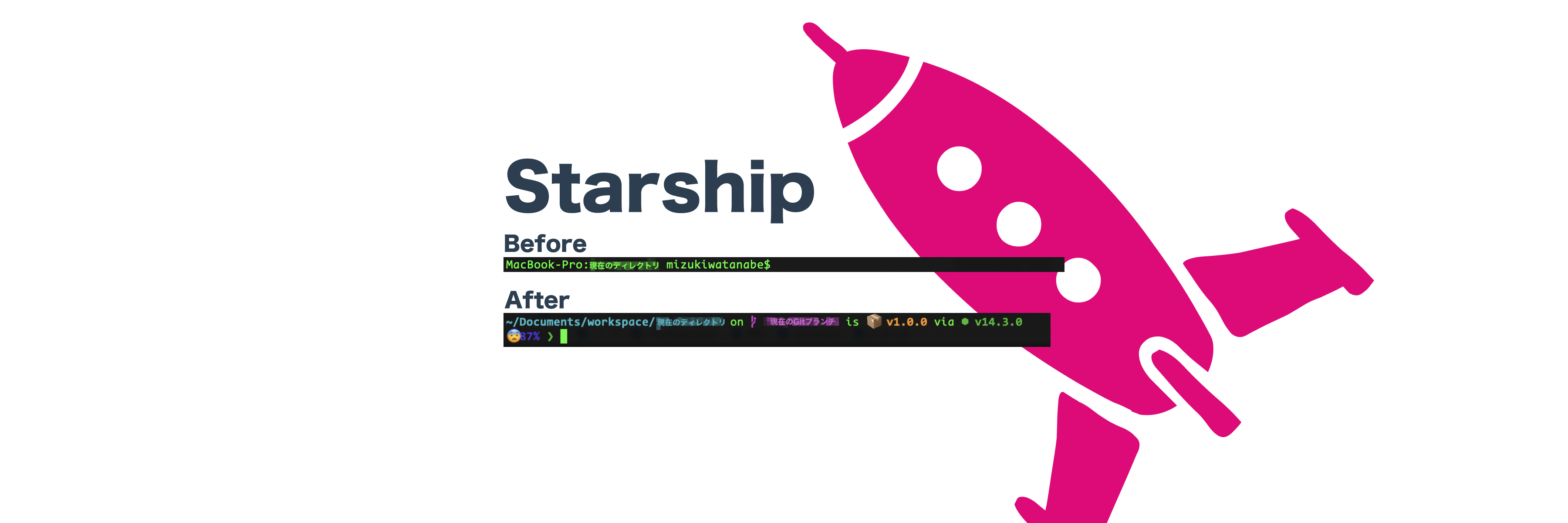 Starshipでターミナルをカスタマイズしよう(Mac版)