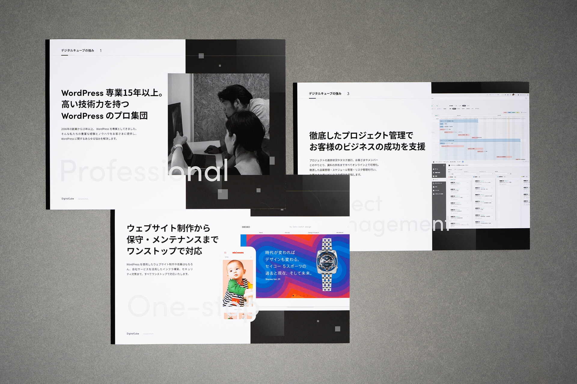 株式会社 デジタルキューブさまの会社資料の写真 導入と強み