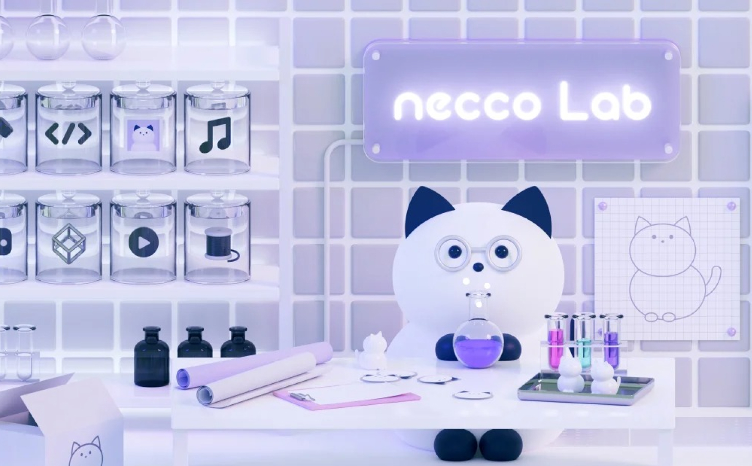 自社サイトでnecco Labを公開