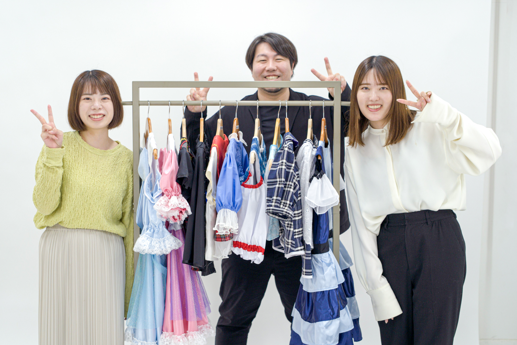 あだゆーちゃんの手作りお洋服と阿部さん、小雪ちゃん