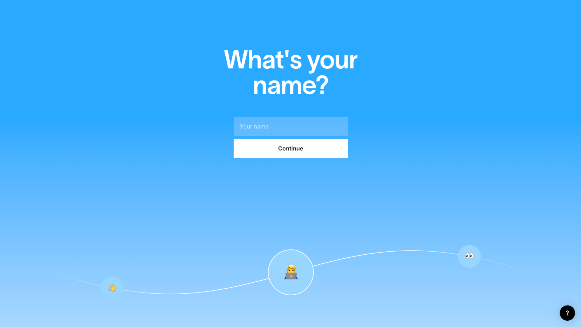 Jitterの会員登録で名前を入力する画面